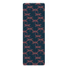 Rubber Yoga Mat | Dark Blue | Dragonfly print
