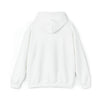 White hoodie back view