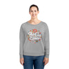 A woman wearing Dazzler Relaxed Fir Sweatshirt | Eco-Friendly | Grey