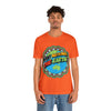 A man wearing Jersey Short Sleeve Tee | Unisex | Orange