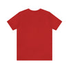 Jersey Short Sleeve Tee | Unisex | Timeless Style | Red | Back View