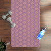 Recycled Rubber Yoga Mat | Non Slip | Lightweight | Circle pattern | Mauve