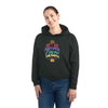 A woman wearing Bower Cropped Hoodie Sweatshirt | Eco-friendly | Black