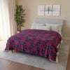 Fleece Blanket | Vibrant Red | On top of the bed