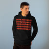 A man wearing I Love Indigenous Premium Cruiser Hoodie | Unisex | Recyclable | Black
