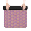 Recycled Rubber Yoga Mat | Non Slip | Lightweight | Circle pattern | Mauve