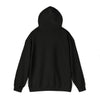 Black hoodie back view