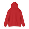 Red hoodie back view